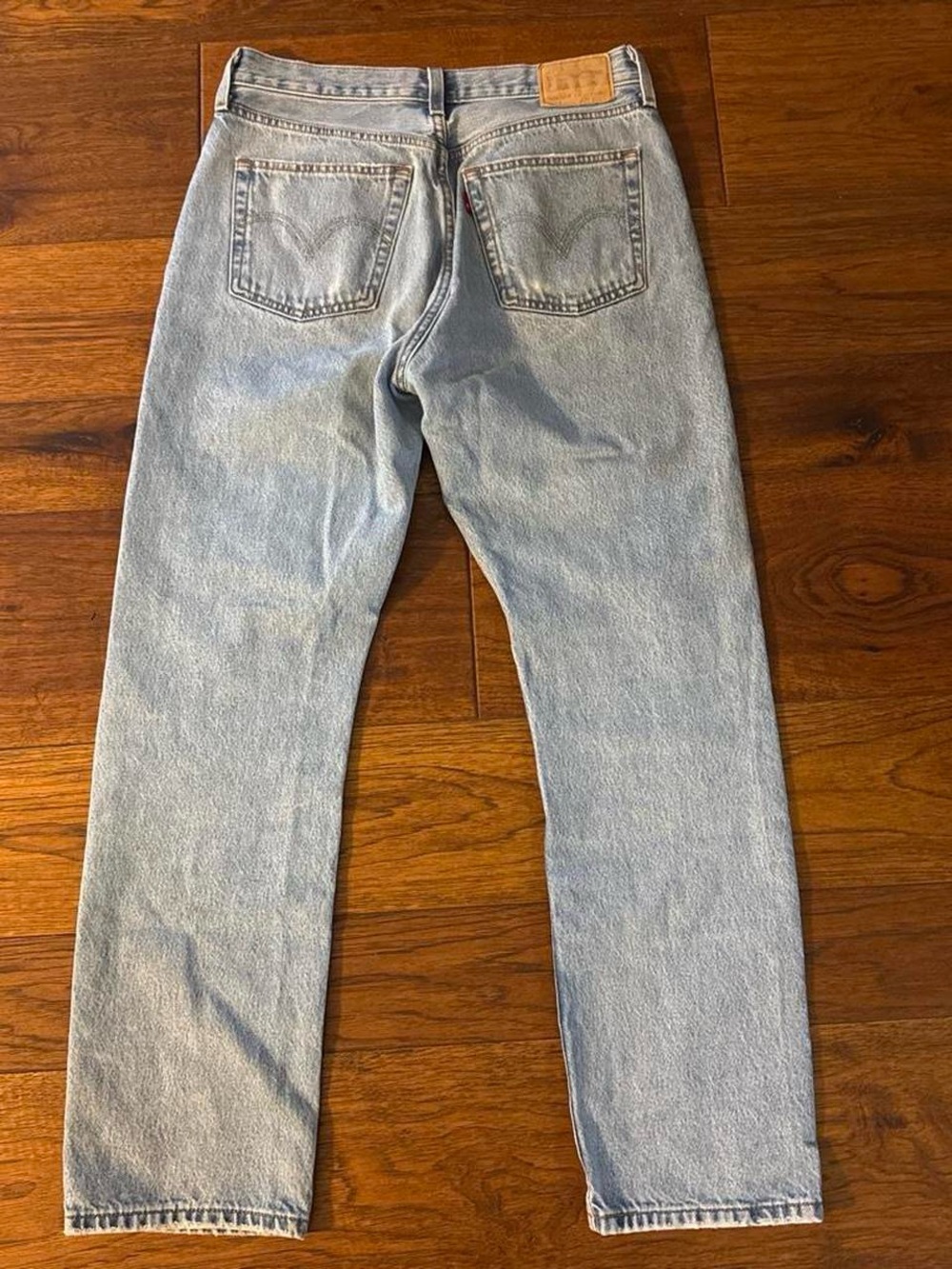 Levi's 501 Light Blue Straight Leg Jeans